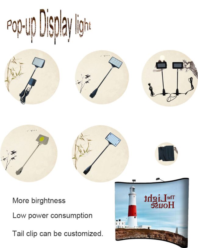 pop up led display lighting fixture