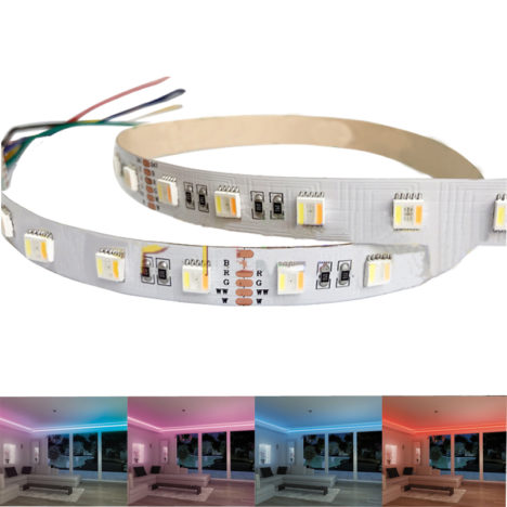 RGBWW strip lights , 5 colors