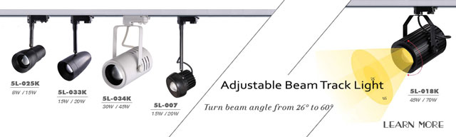 zoom able led track lights , angle adjustable