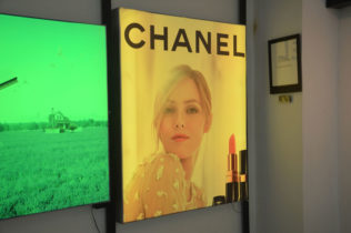 RGB led fabric light boxes colorful yellow