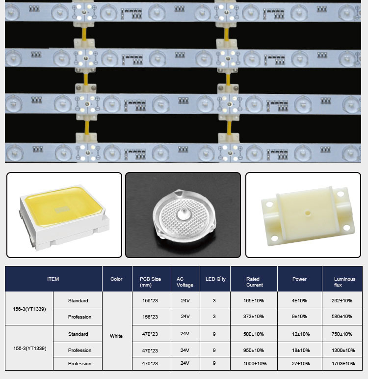 curtain back lighting with diffused lens