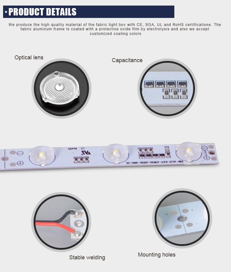 diffused lens for curtain back lit lights