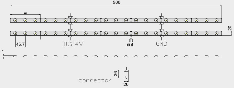 diffused back lighting sizes for light box