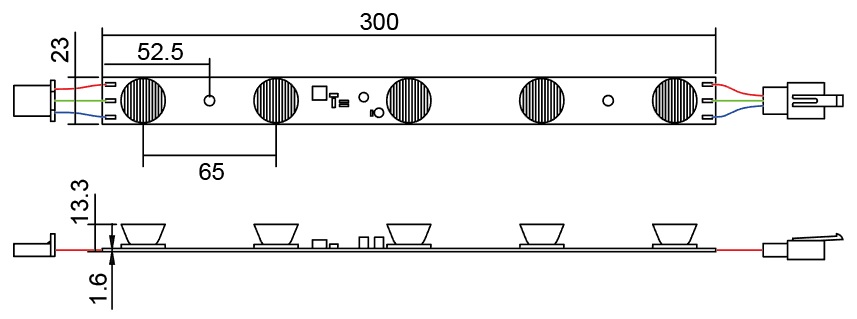 Osram edge lit led modules 300 mm sizes