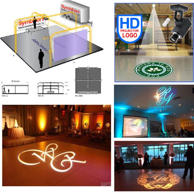 led logo projector for expo, event booth