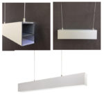 Suspended linear lighting extrusion