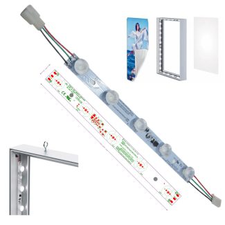 Edge LED Lights for SEG Fabric Light Box Display