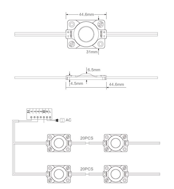 back light module array for display