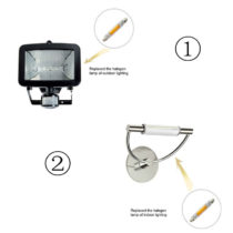 R7S LED Bulbs J Type 78 mm replacement