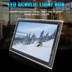 Acrylic LED light box features