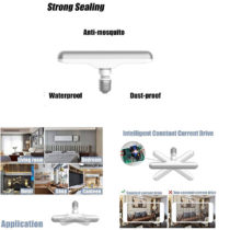 T shape LED bulbs 8" , 1200 lumens